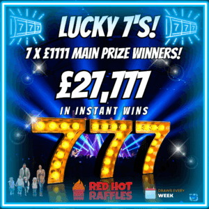 LUCKY 7'S!! - 7 x &pound;1111 winners with &pound;27,777 in instant wins!! #4