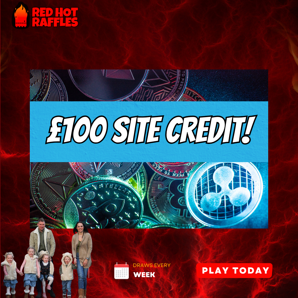 £100 site credit for 1p! #63 – Red Hot Raffles