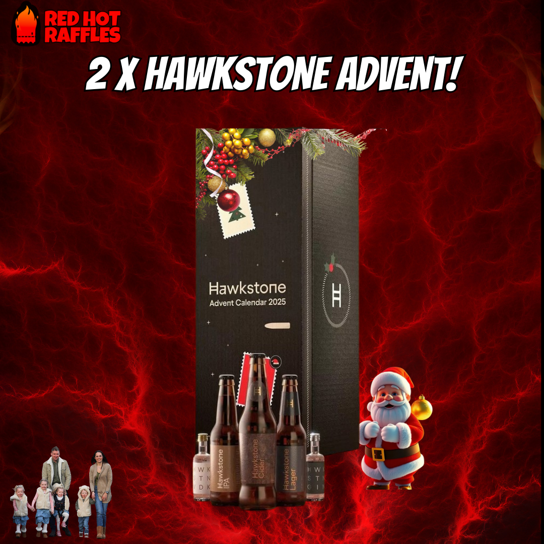 2 winners of Hawkstone advent calendars – Red Hot Raffles