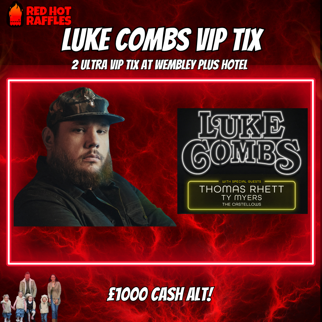2 x Ultra VIP Wembley Luke Combs tix plus Hotel – Wembley 1st Aug 2026 (£1000 cash alt)
