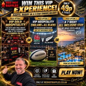 Mega 5* Tenerife holiday or VIP Hospitality RUGBY or DARTS  + &pound;5000 in instant wins! (&pound;2000 cash alt) #3